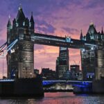 tower bridge, bridge, sunset